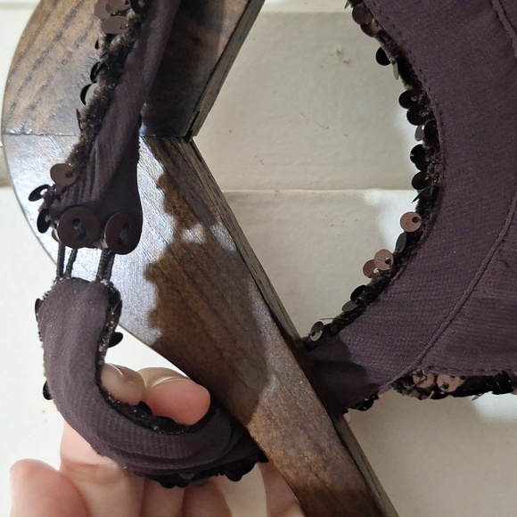 NWT ZARA SEQUIN MINI DRESS OPEN BACK BROWN FESTIVE COLLECTION - Picture 9 of 9